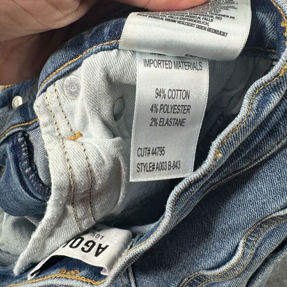 Agolde Distressed Ripped Sophie Skinny Jeans A003 B-843, Size 24 - Picture 9 of 12